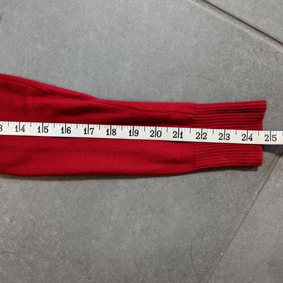 Hollister Long Button Front Bright Red Cardigan Vintage - Picture 6 of 7